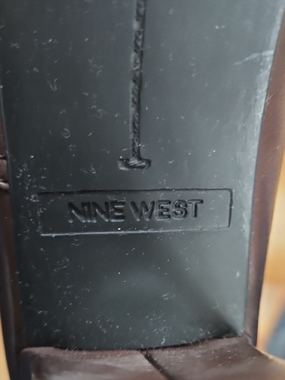 Nine West Dark Brown Square-Toe Leather Ankle Boots - Picture 2 of 12